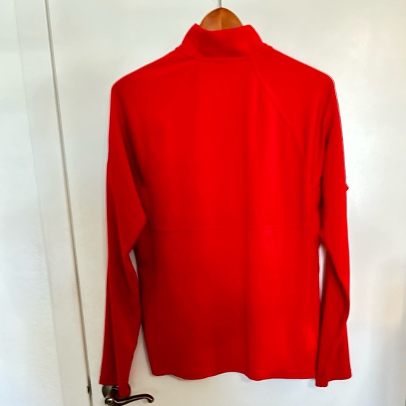 Men’s The North Face Red Long Sleeve 1/2 Zip Up Med Endirance Challenge - Picture 2 of 6